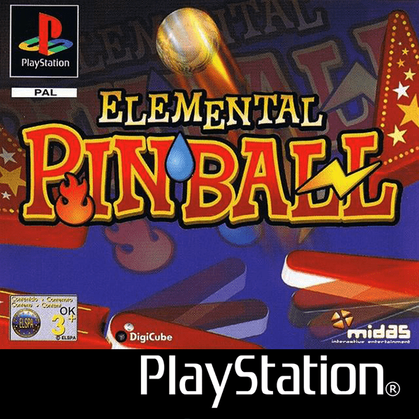 Elemental Pinball box art for Playstation